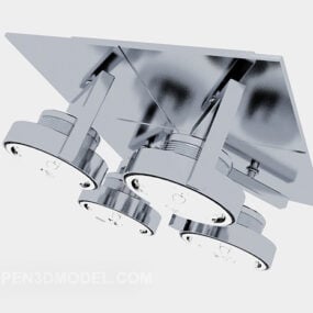 Metal Spotlight System 3d model