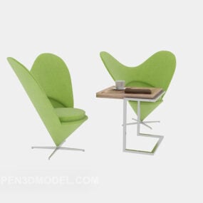 Επιτραπέζιες καρέκλες αναψυχής Milk Tea Shop 3d μοντέλο