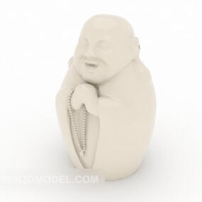 3D model dekorace malé sochy Buddhy