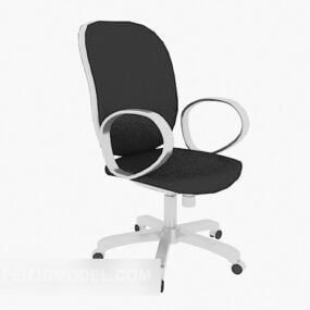 Κινητή καρέκλα γραφείου Μαύρη 3d μοντέλο