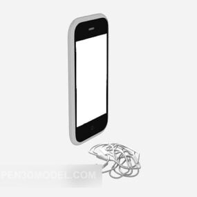 Mobiltelefon med hanadsog 3d-modell