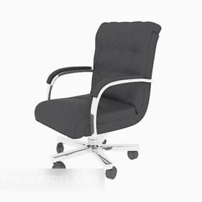 Mobile Simple Office Chair 3d model
