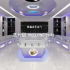 Shop Store Interior With Led Ceiling