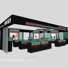 Mobiele winkelshowroom 3D-model