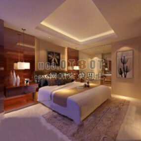 家居现代卧室照明装饰3d模型
