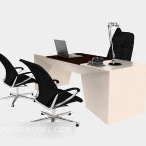 Modern Manager Room Desk Furniture 3d model