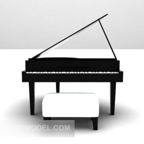 Modern Piano Instrument 3d model