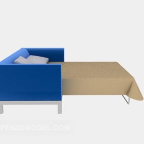 Nowoczesny prosty model rozkładanej sofy 3D