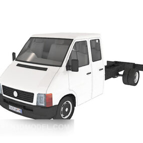 Moderner Anhänger mit weißer Farbe, 3D-Modell