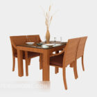 Table à manger en bois moderne confortable