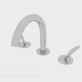 Moderní obloukový kohoutek pro 3D model koupelny