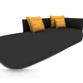 Modern Black Personality Sofa 3d model
