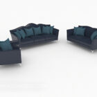 Sofa Gabungan Minimalis Biru Modern