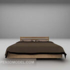 Modern Brown Mattress Double Bed