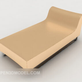 Modern brun minimalistisk loungestol 3d-modell