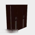 Современная коричневая гардеробная мебель
