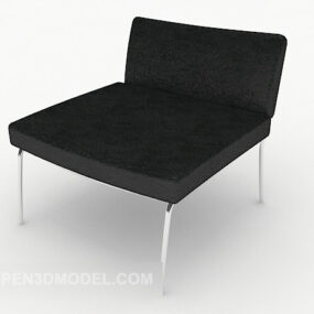 现代休闲黑色椅子3d模型