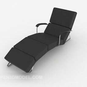 Modernes lässiges schwarzes Lounge-Stuhl-3D-Modell