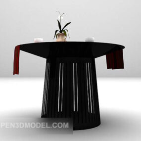 Modern Coffee Table Round Shaped 3d model