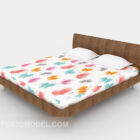 Современная цветная бабочка двуспальная кровать