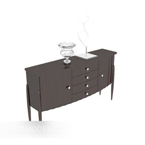 Modern Decorative Side Cabinet 3d model