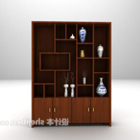 Modern Display Case Wooden Furniture 3d model