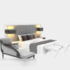 Modernes Doppelbett im modernen Stil