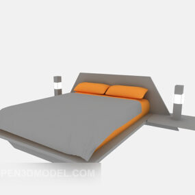 Modern Double Bed Appreciation 3d model