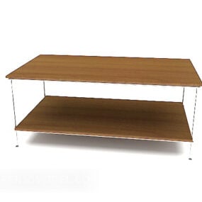 שולחן קפה ספה דו קומתי מודרני דגם תלת מימד