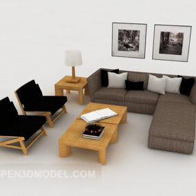 Modern Easy-to-use Sofa Sets 3d model