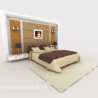 Moderní rodinné dřevo manželská postel