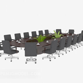 طاولة اجتماعات الموضة الحديثة نموذج ثلاثي الأبعاد