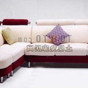 Modern Fashion Corner Sofa Furniture 3d model