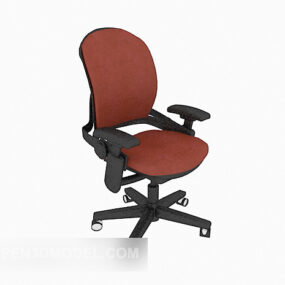 Modern Fashion Office Chair Red Color 3d model