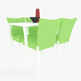 Modern Fresh Table And Chair 3d model