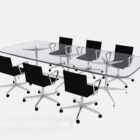 Glass Conference Table And Chair Modern