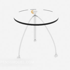 モダンなガラスサイドテーブル家具3Dモデル