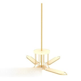 Modern Gold Craft Chandelier 3d model