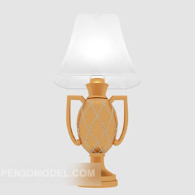 Lampe de table dorée en forme de coupe modèle 3D