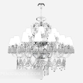 Villa Preciosa lámpara de araña de cristal modelo 3d