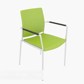 เก้าอี้พลาสติกสีเขียวทันสมัยแบบ 3 มิติ