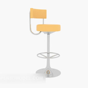 Modern High-footbar Chair 3d model