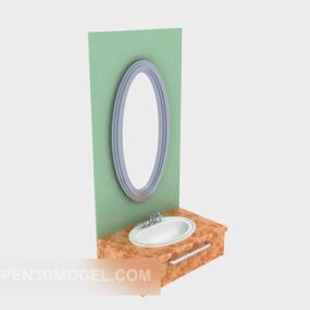 Armoire de bain moderne modèle 3D