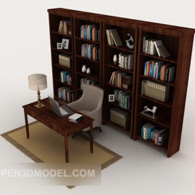 Modern Home Bookcase 3d model