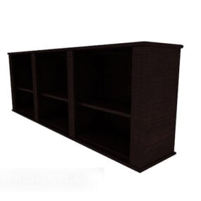 3д модель современного домашнего коричневого бокового шкафа