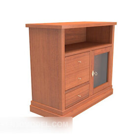 Modern Home Home Banyan Side Cabinet 3d model