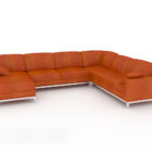 Modern Home Orange Multiplayer Sofa