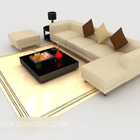 Modern Home Simple Sofa 3d model