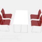 Современный домашний стол и стулья