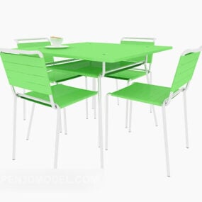 Modern Relaxing Table And Chair 3d model